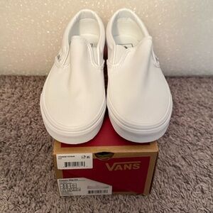 Vans Classic Slip-On Women’s Sneakers White Size 6.0